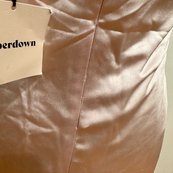 Superdown Billie Drape Midi Dress in Blush Size:XS - Picture 4 of 4